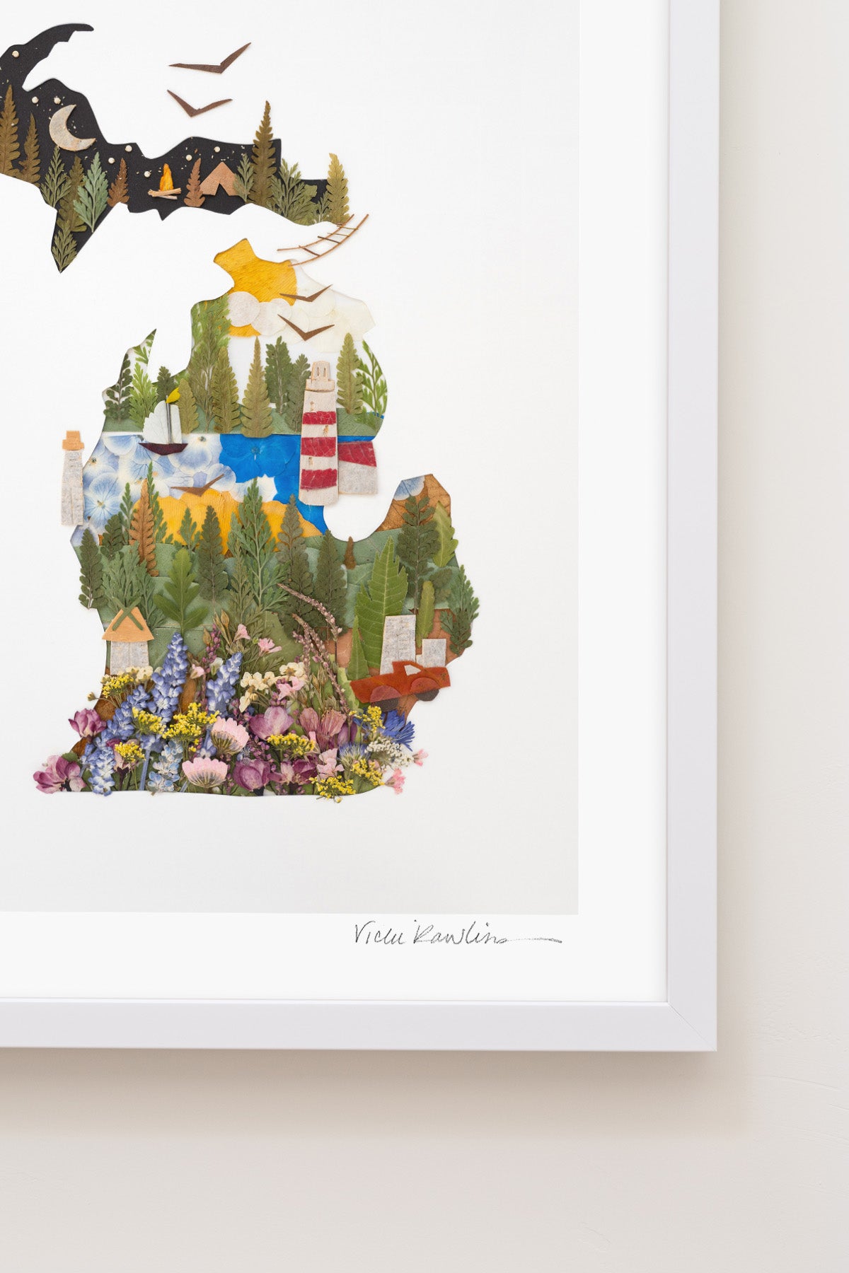 "Michigan" Flower Print
