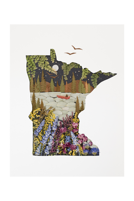 "Minnesota" Flower Print