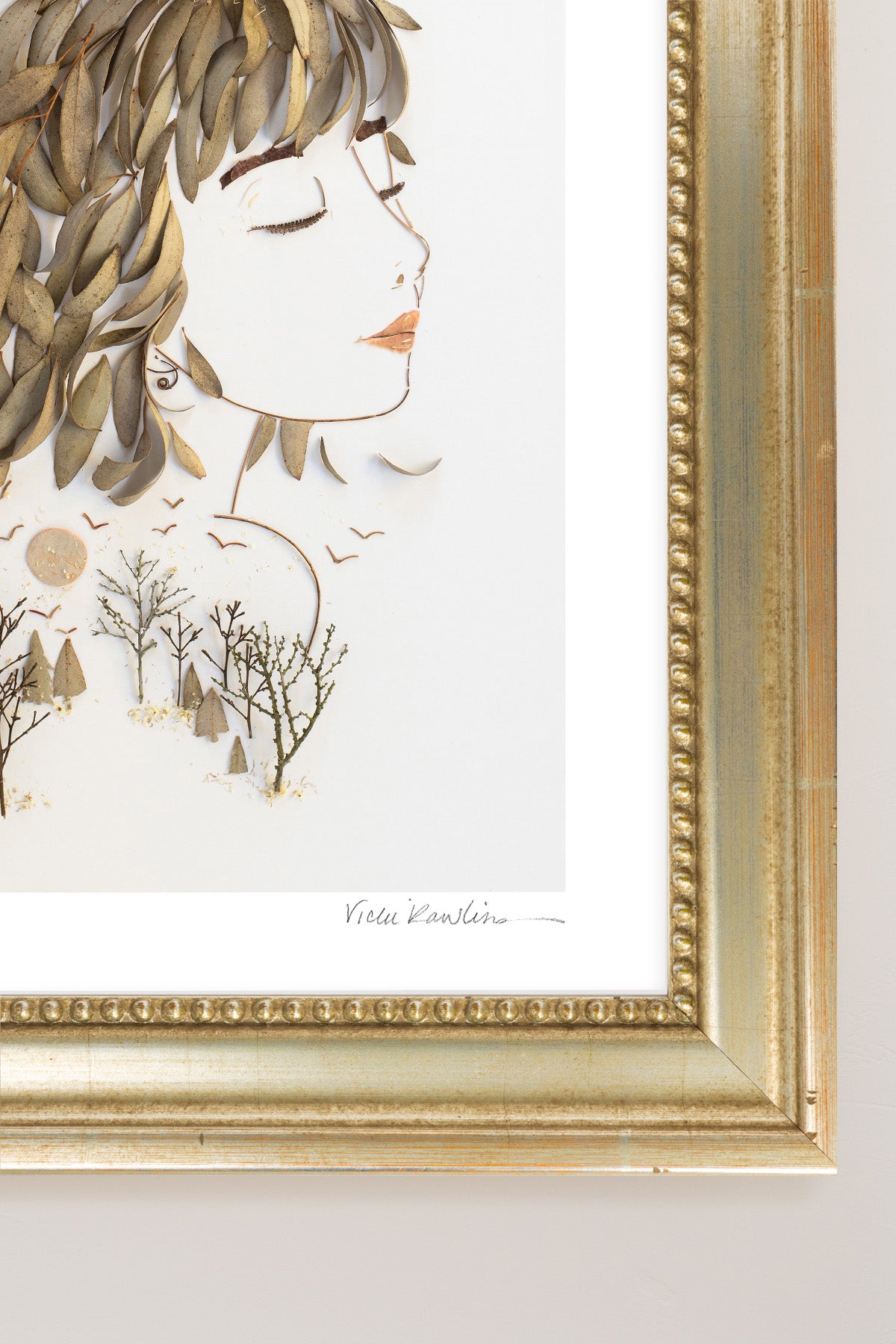 "Moon Bird" Flower Print