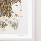 "Moon Bird" Flower Print