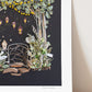 "Moon Garden" Flower Print