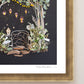 "Moon Garden" Flower Print