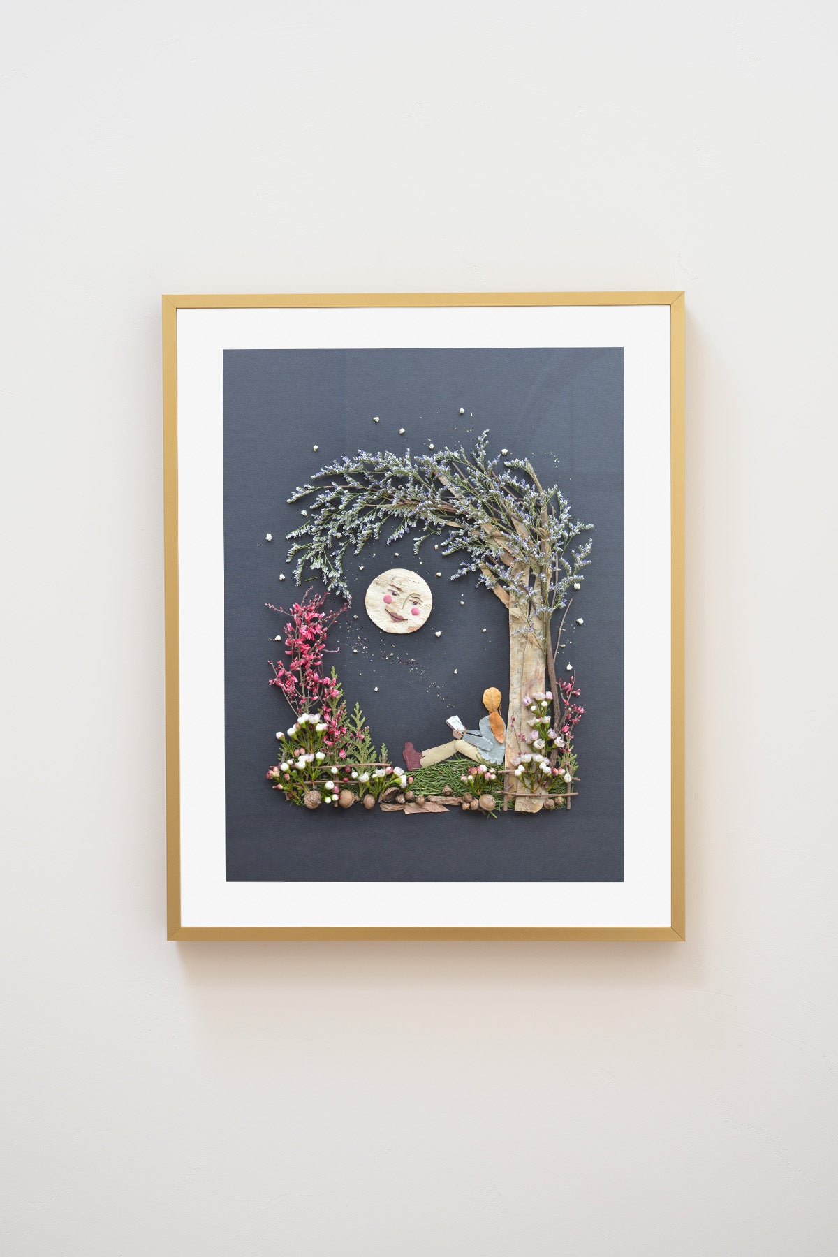 "The Moon & Me" Flower Print