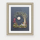 "The Moon & Me" Flower Print