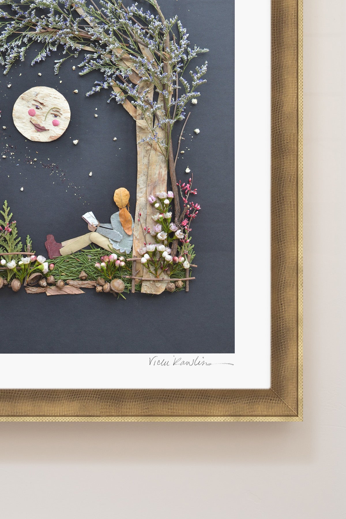 "The Moon & Me" Flower Print