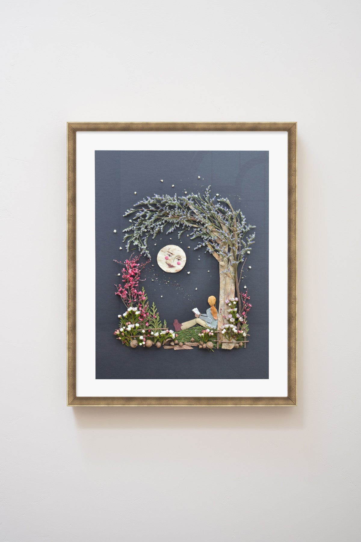 "The Moon & Me" Flower Print