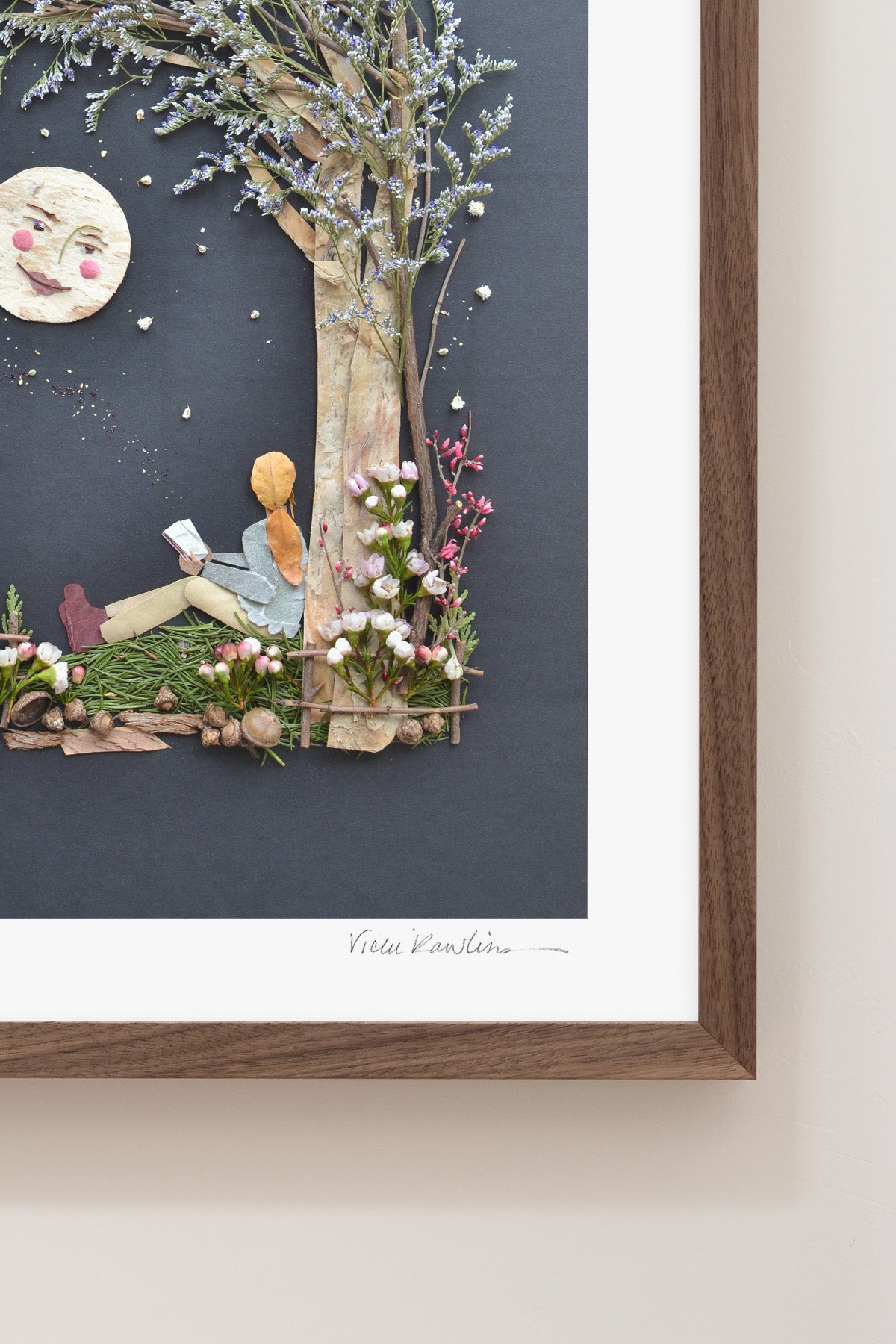 "The Moon & Me" Flower Print