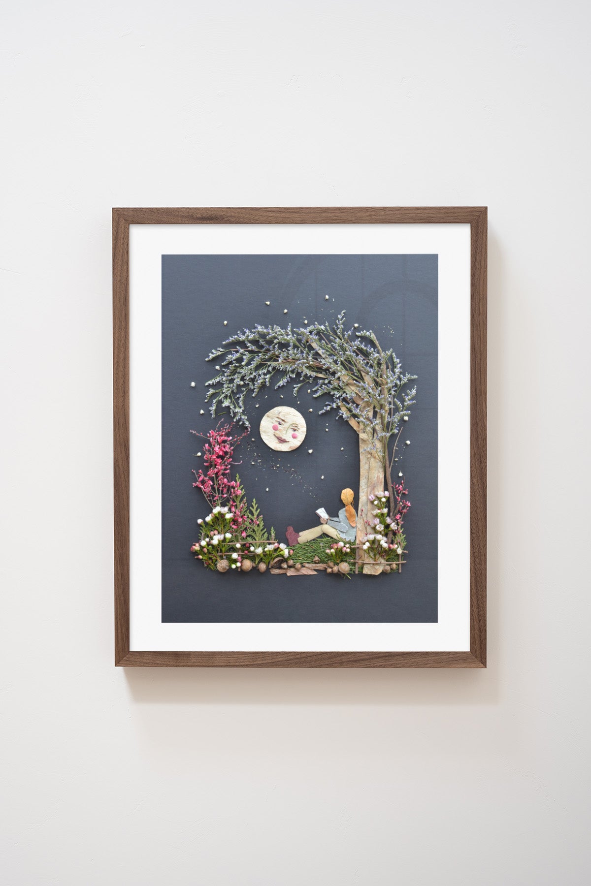 "The Moon & Me" Flower Print