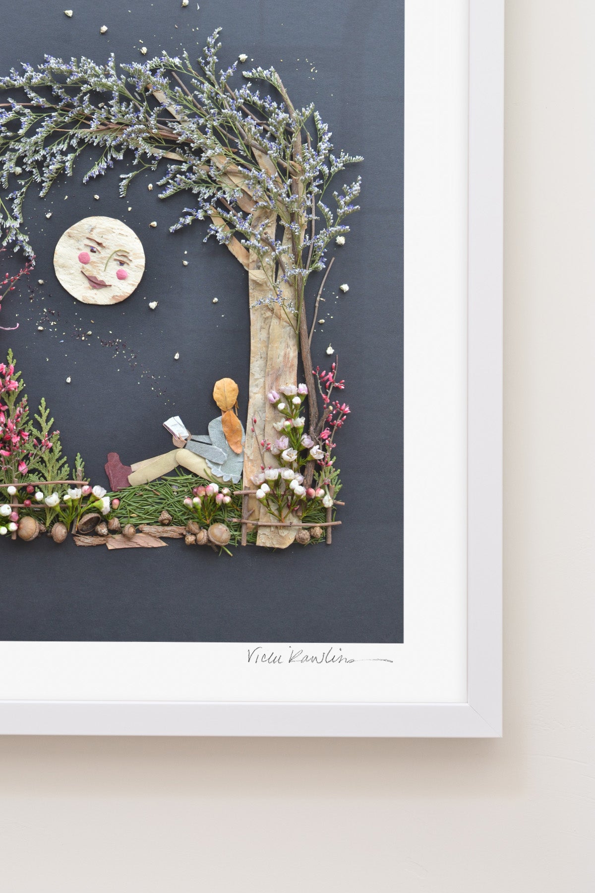 "The Moon & Me" Flower Print