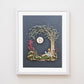 "The Moon & Me" Flower Print