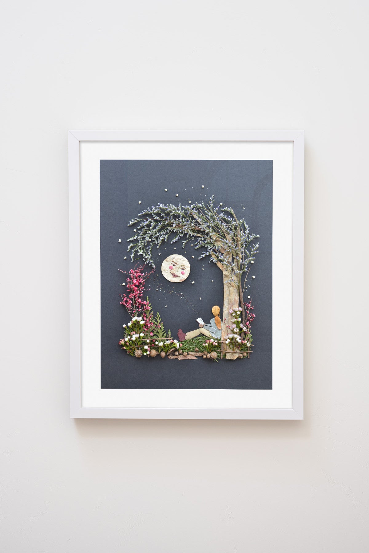 "The Moon & Me" Flower Print