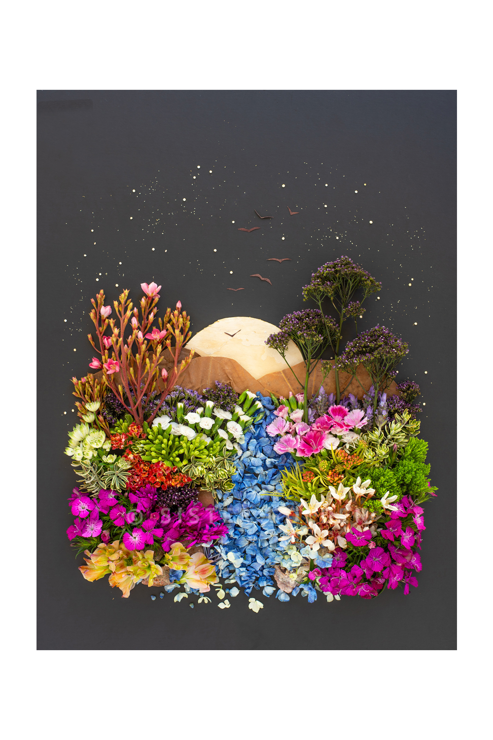 "Moon River" Flower Print