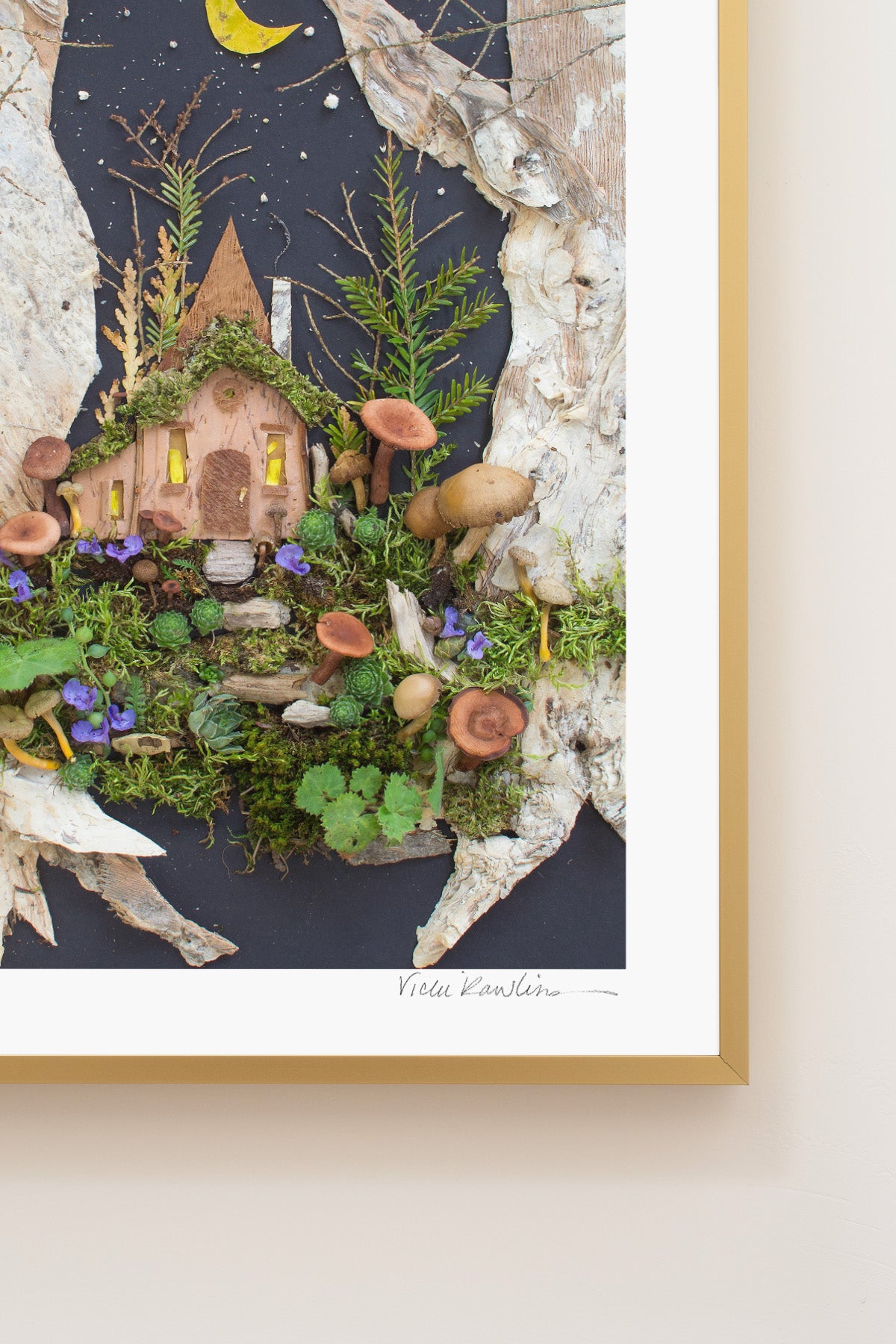 "Mushroom Inn" Flower Print