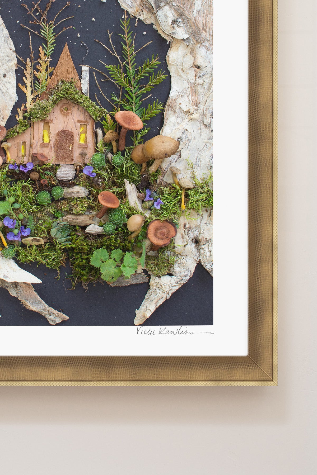 "Mushroom Inn" Flower Print