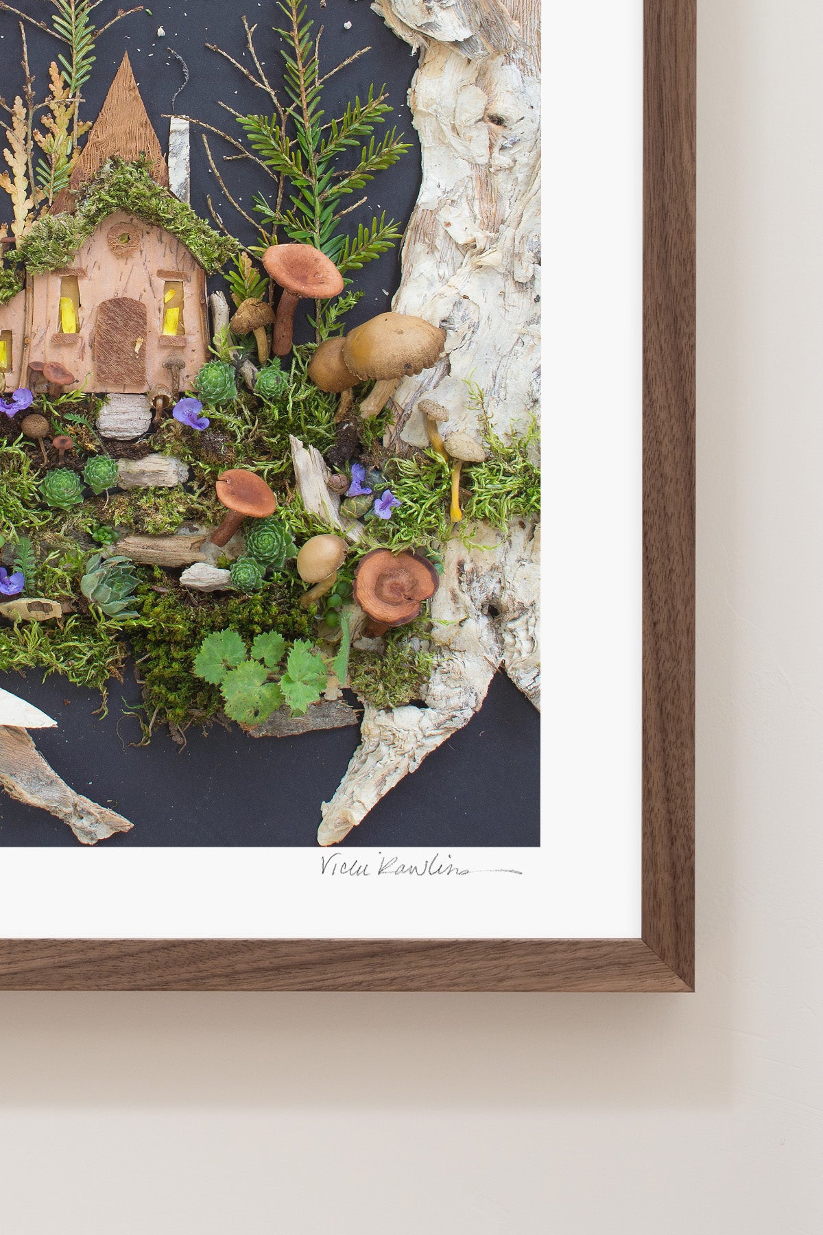 "Mushroom Inn" Flower Print