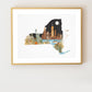 "New York" Flower Print