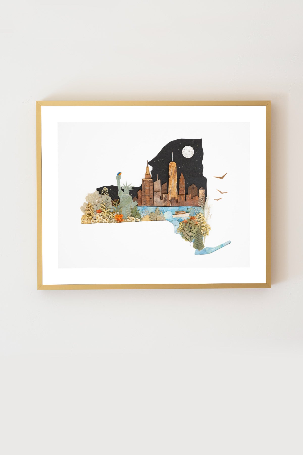 "New York" Flower Print