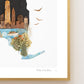 "New York" Flower Print