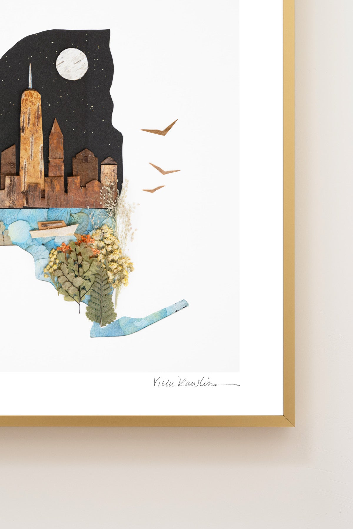 "New York" Flower Print