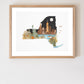 "New York" Flower Print
