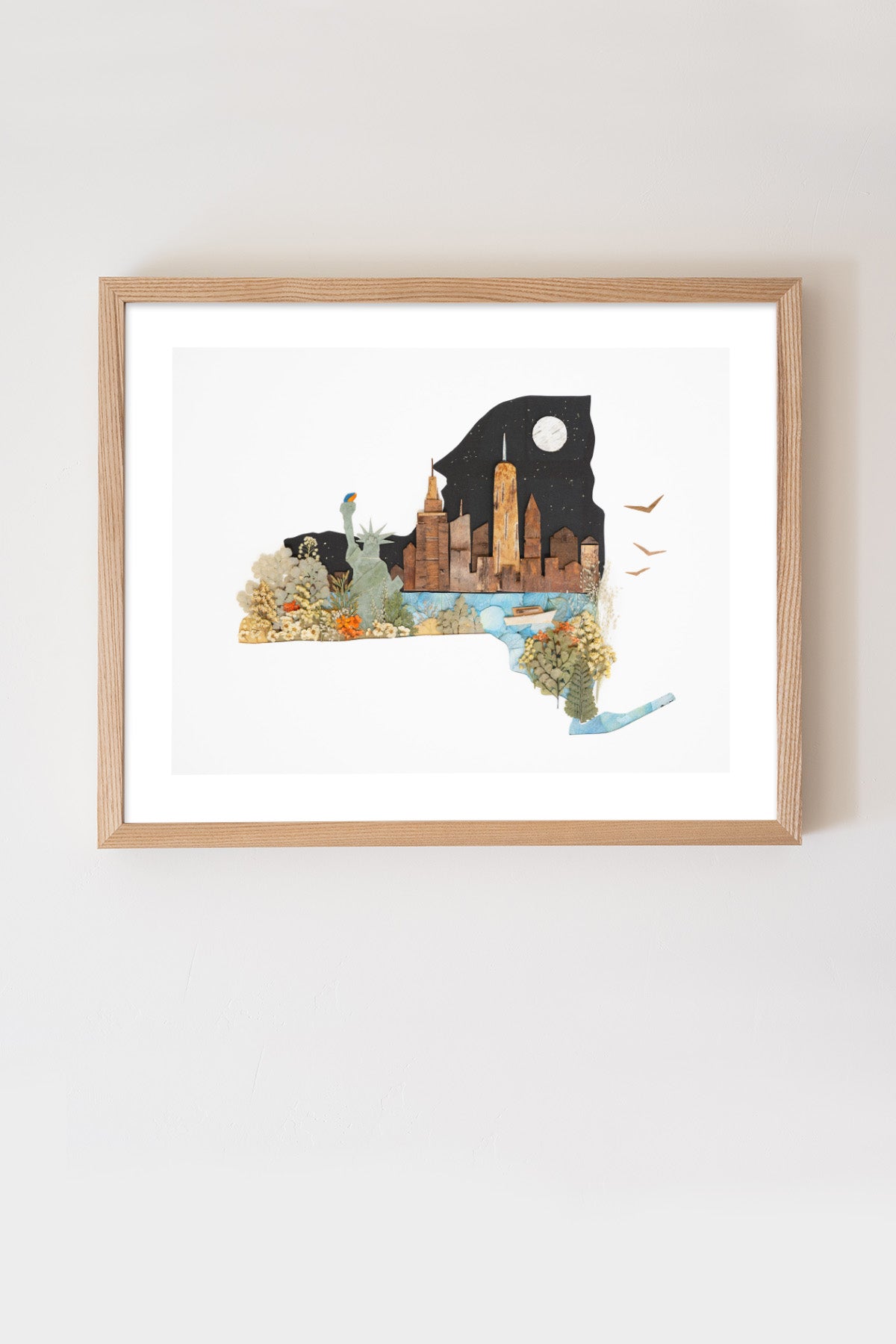 "New York" Flower Print