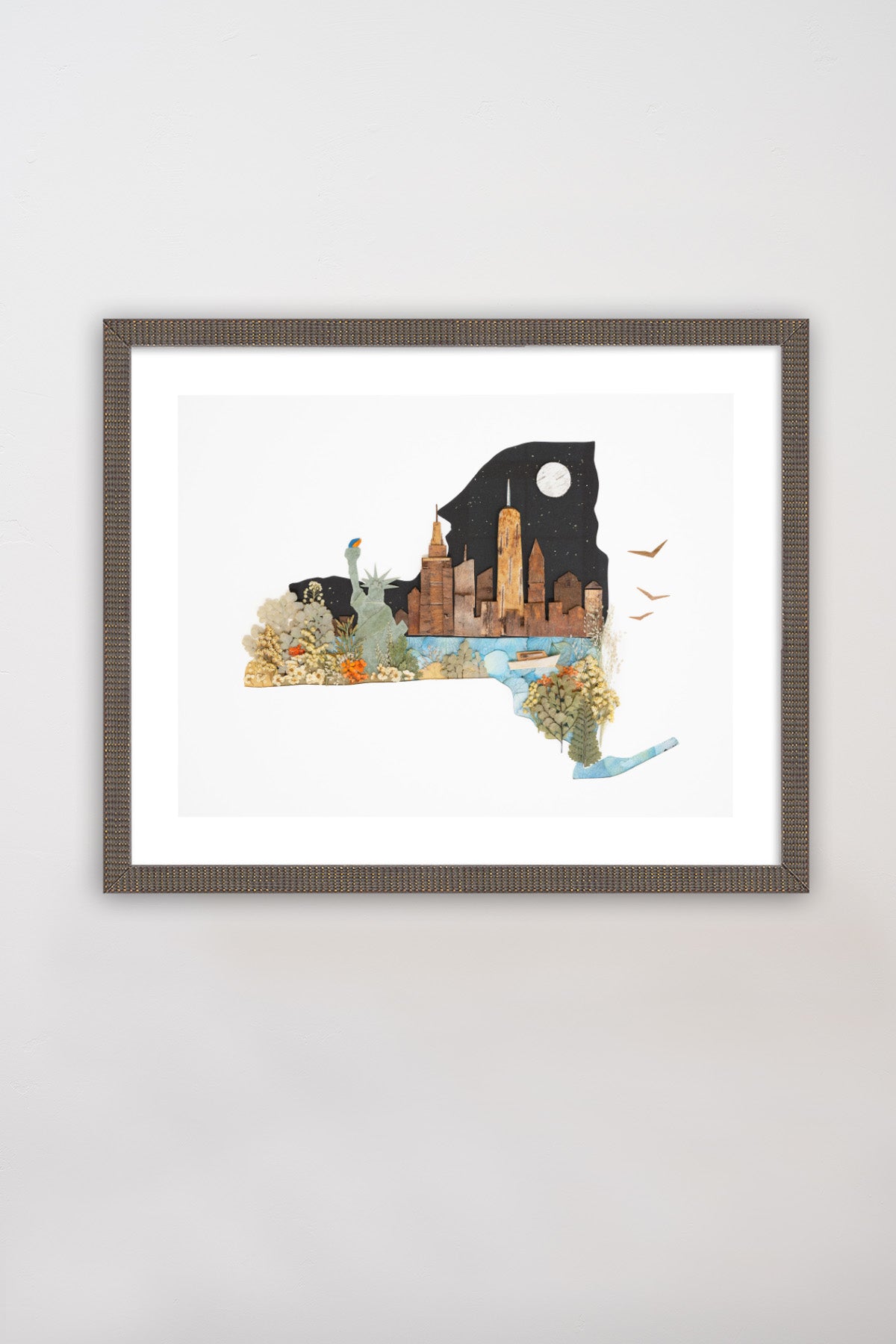 "New York" Flower Print