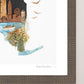 "New York" Flower Print