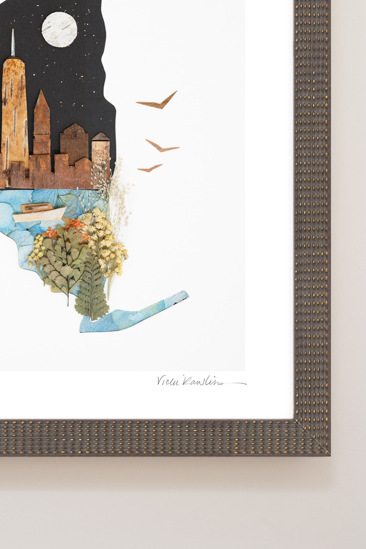 "New York" Flower Print