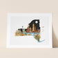 "New York" Flower Print