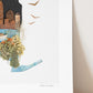 "New York" Flower Print