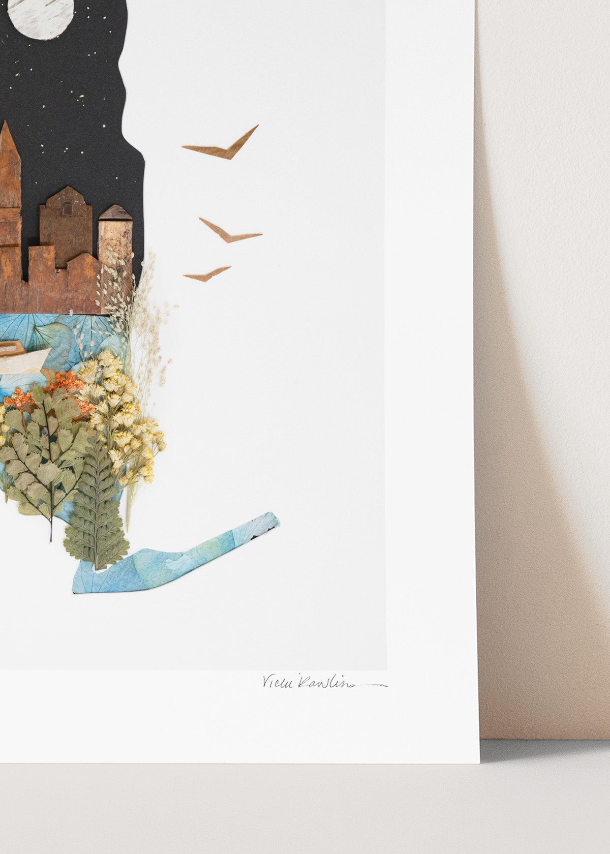 "New York" Flower Print