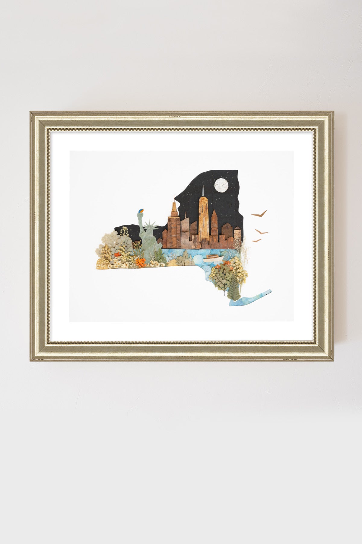 "New York" Flower Print