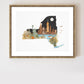"New York" Flower Print