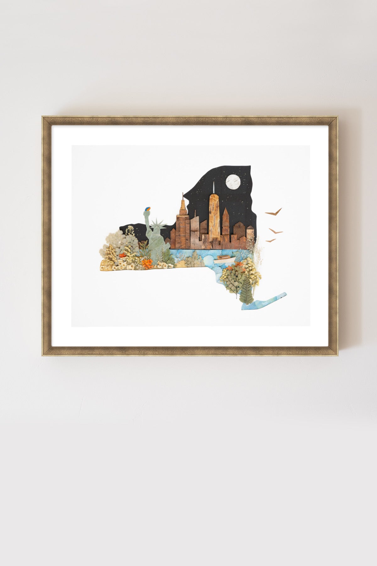 "New York" Flower Print