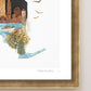 "New York" Flower Print