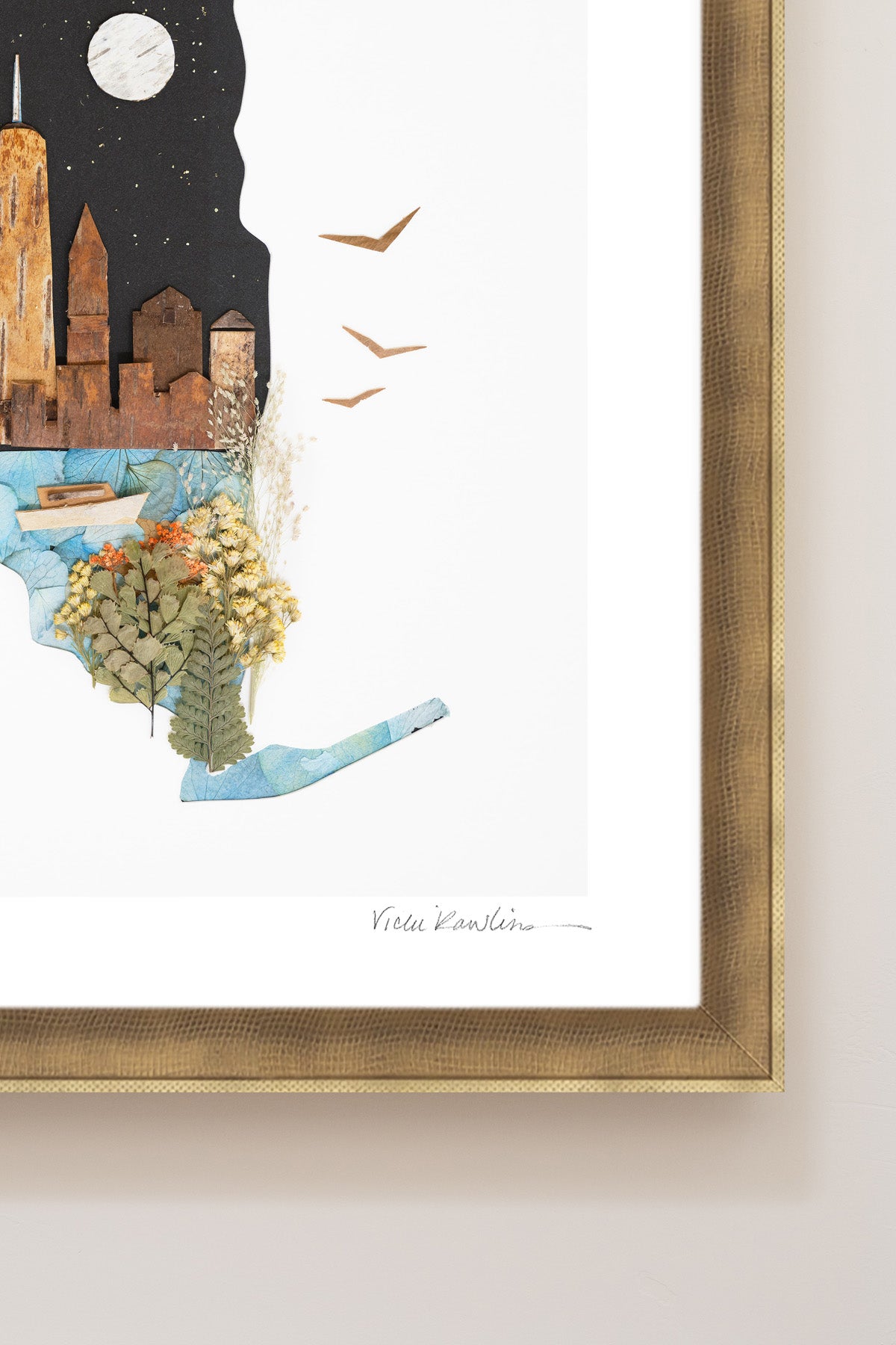 "New York" Flower Print