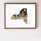 "New York" Flower Print