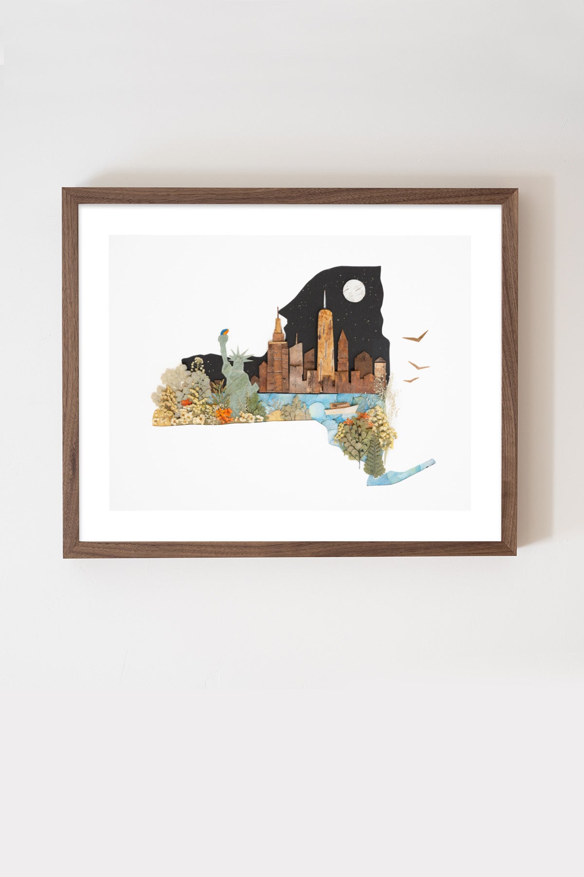 "New York" Flower Print