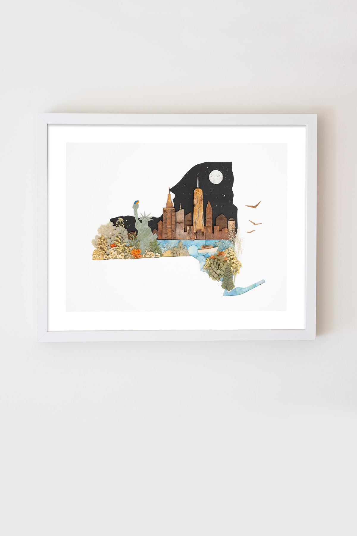 "New York" Flower Print