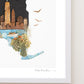 "New York" Flower Print