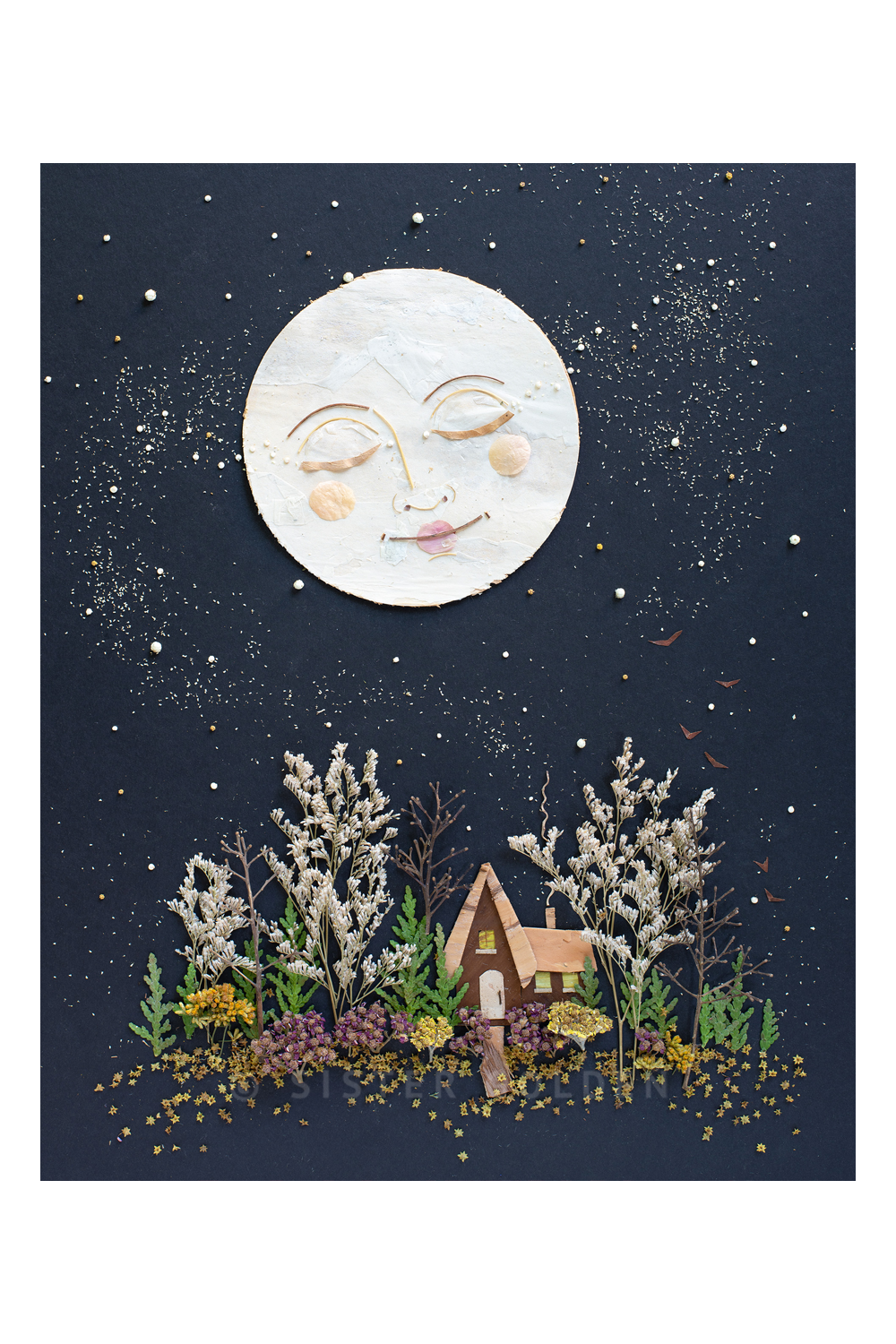 "Night Light" Flower Print