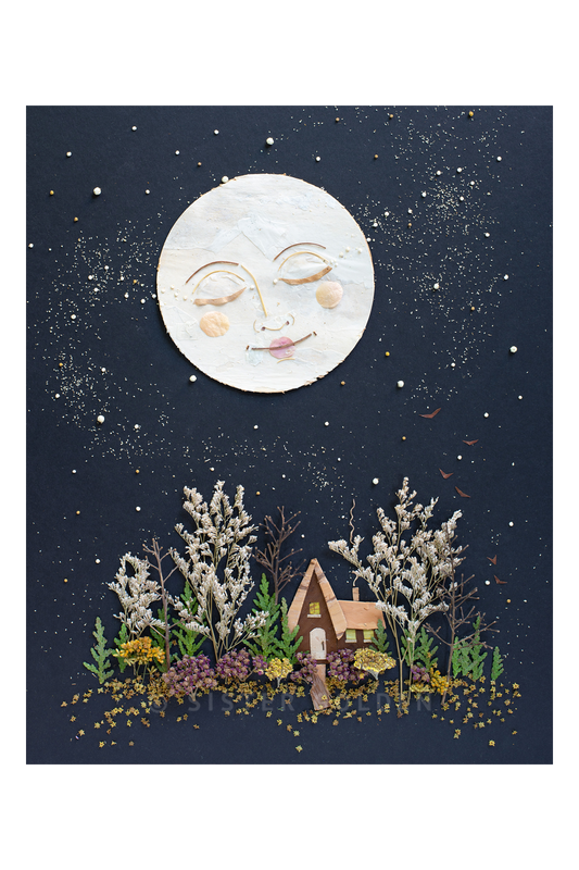 "Night Light" Flower Print
