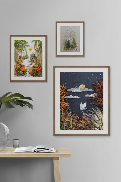 "Night Owl" Unframed Print Set