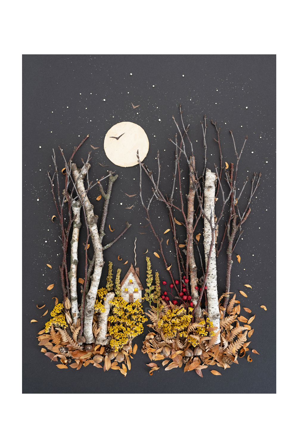 "November" Flower Print