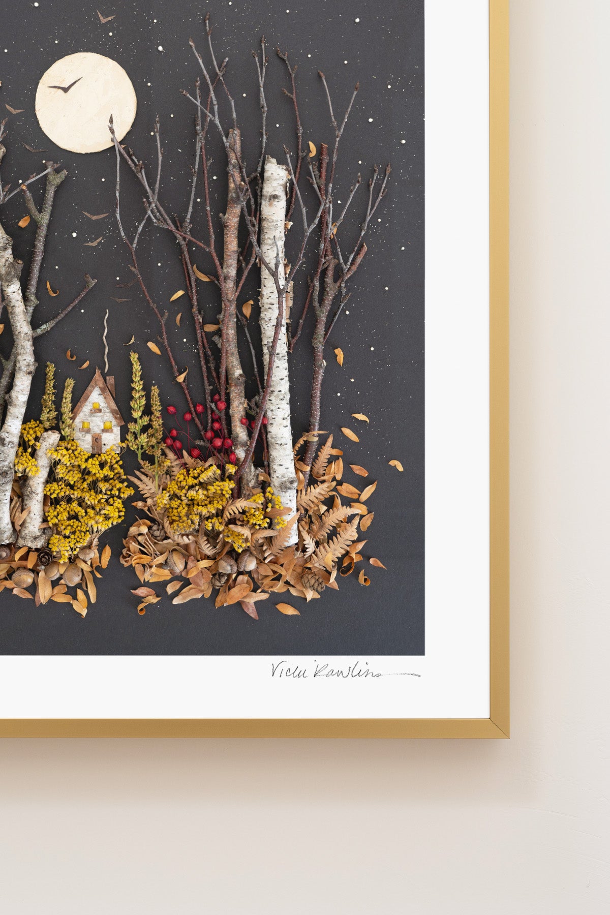 "November" Flower Print