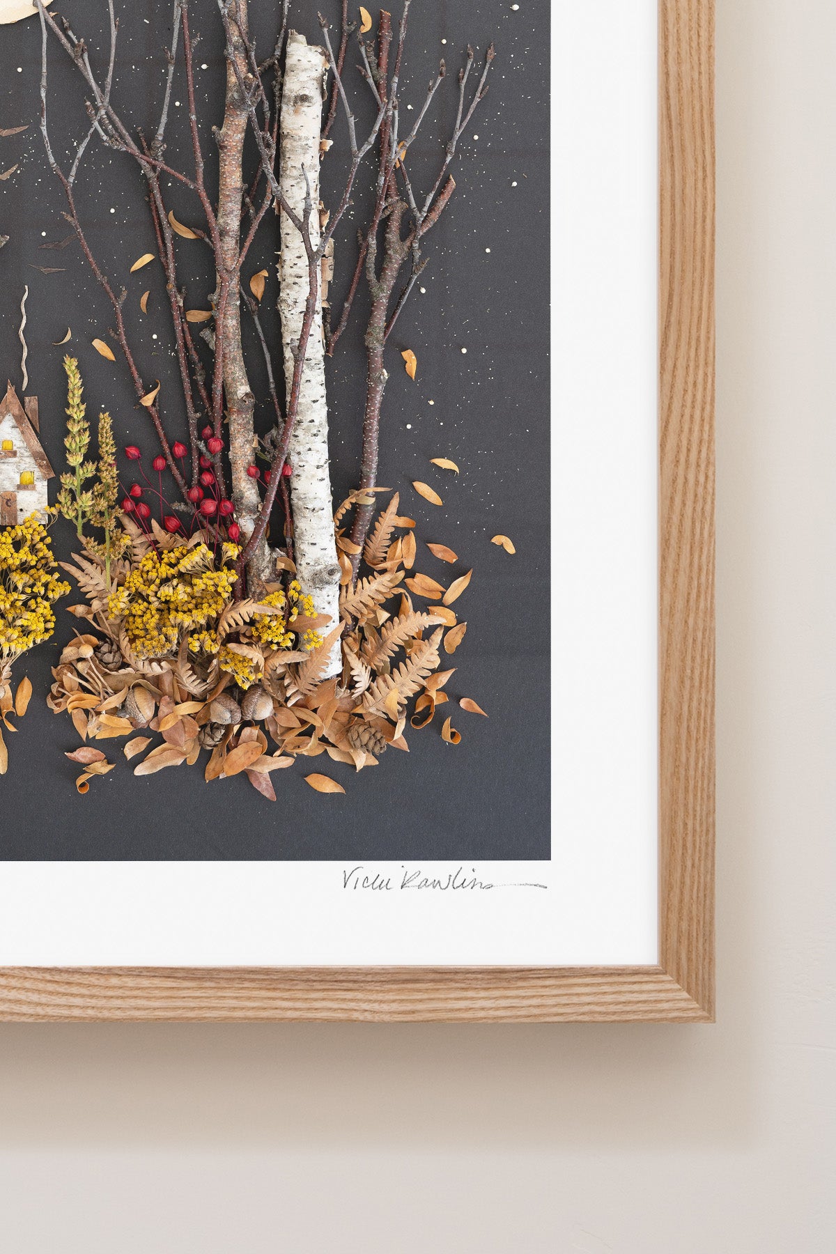 "November" Flower Print