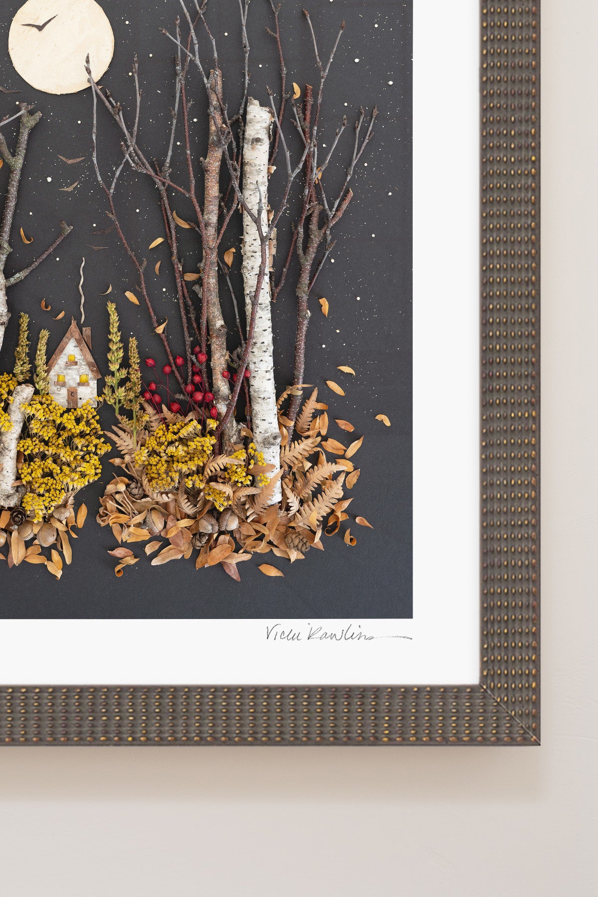 "November" Flower Print