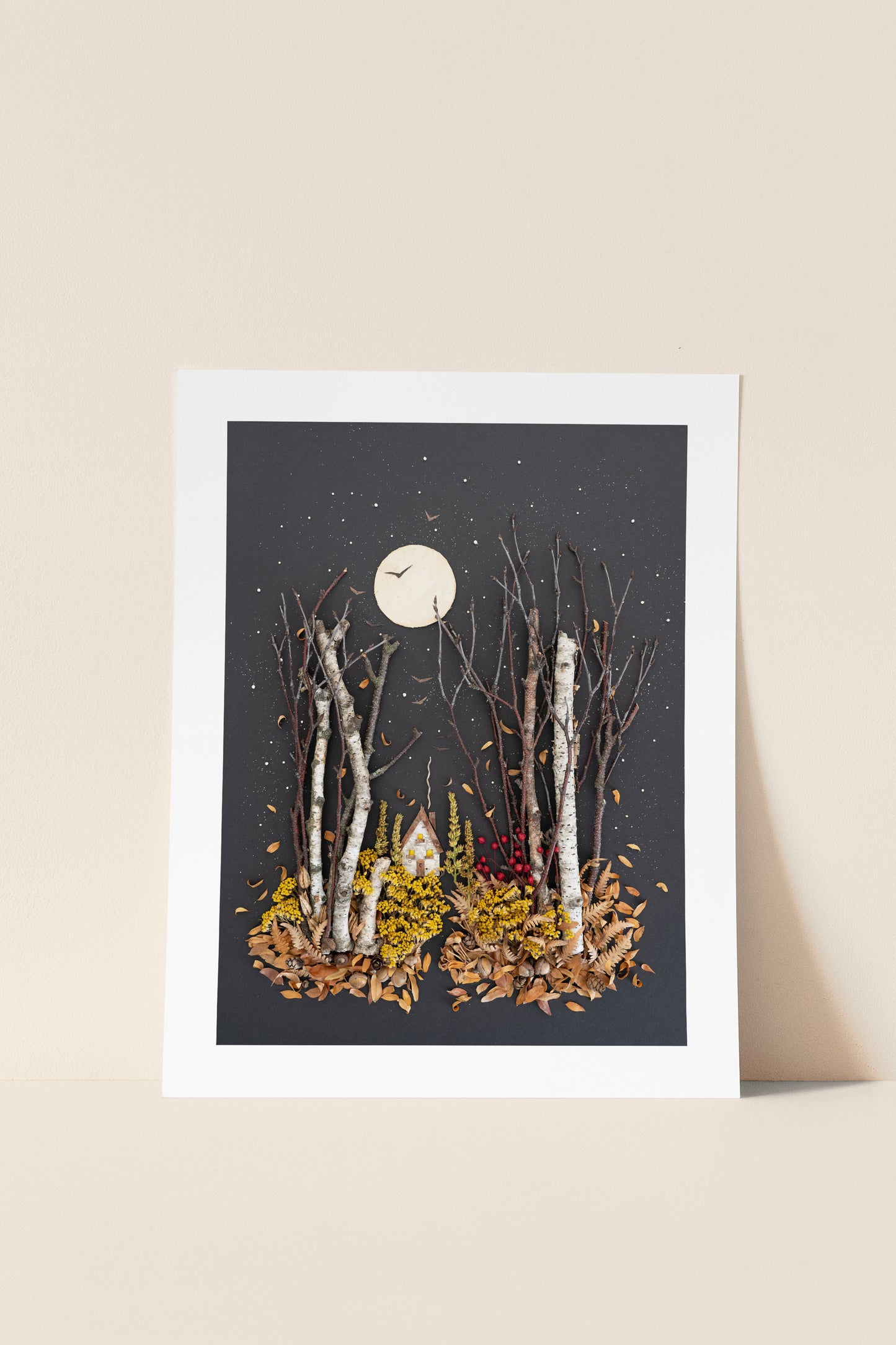 "November" Flower Print