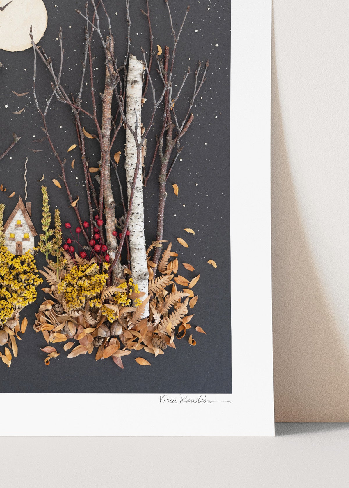 "November" Flower Print