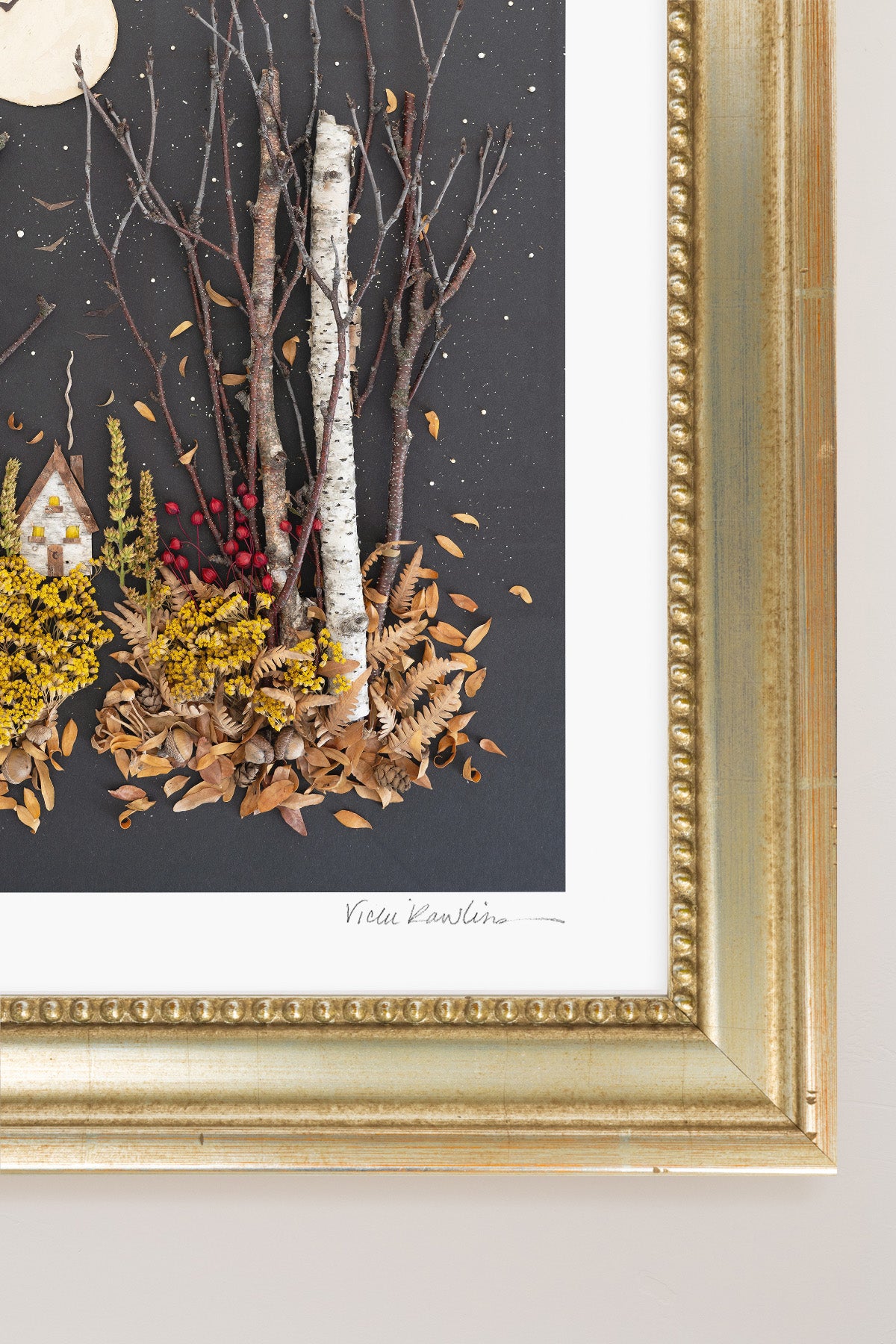 "November" Flower Print